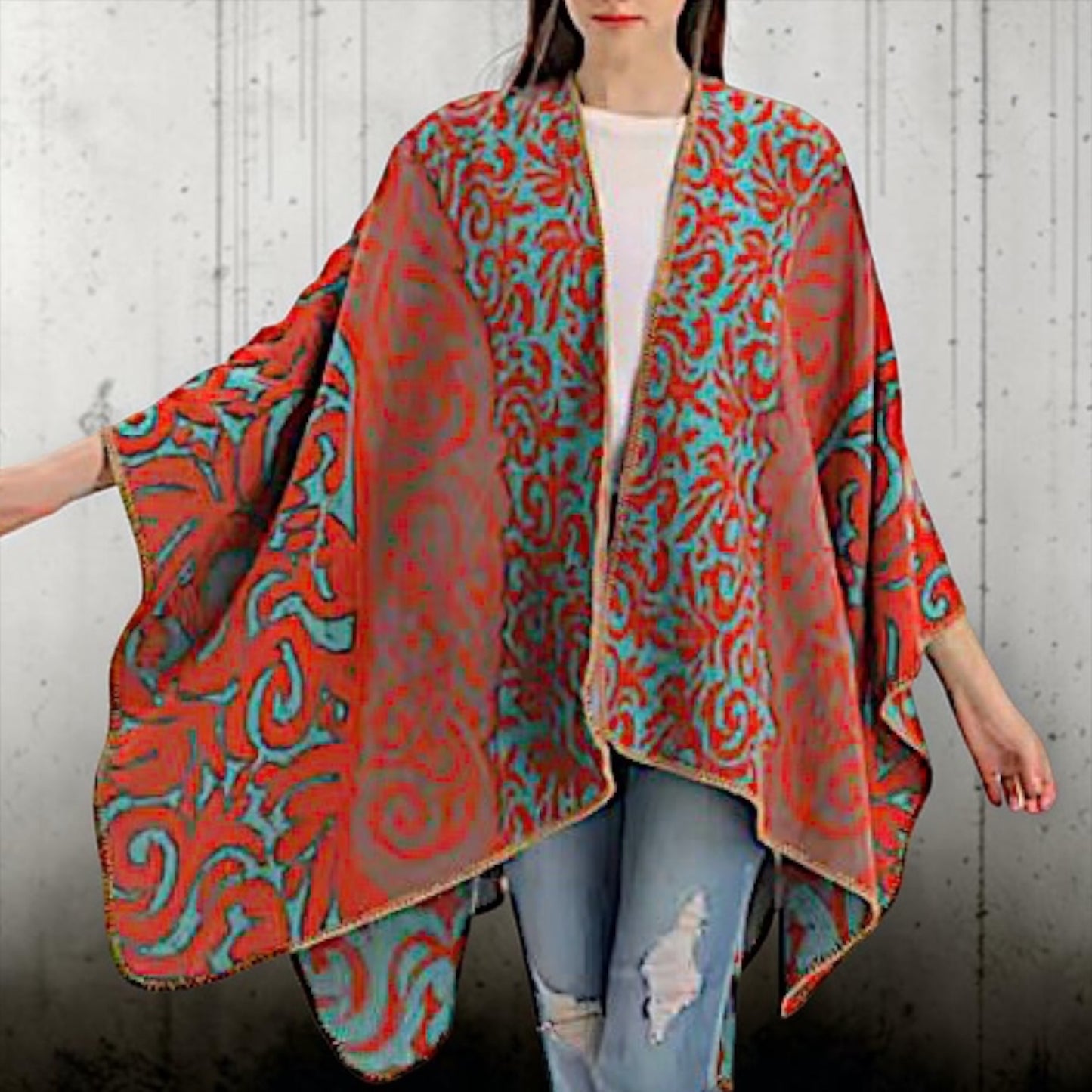 Ruana Reversible Toya