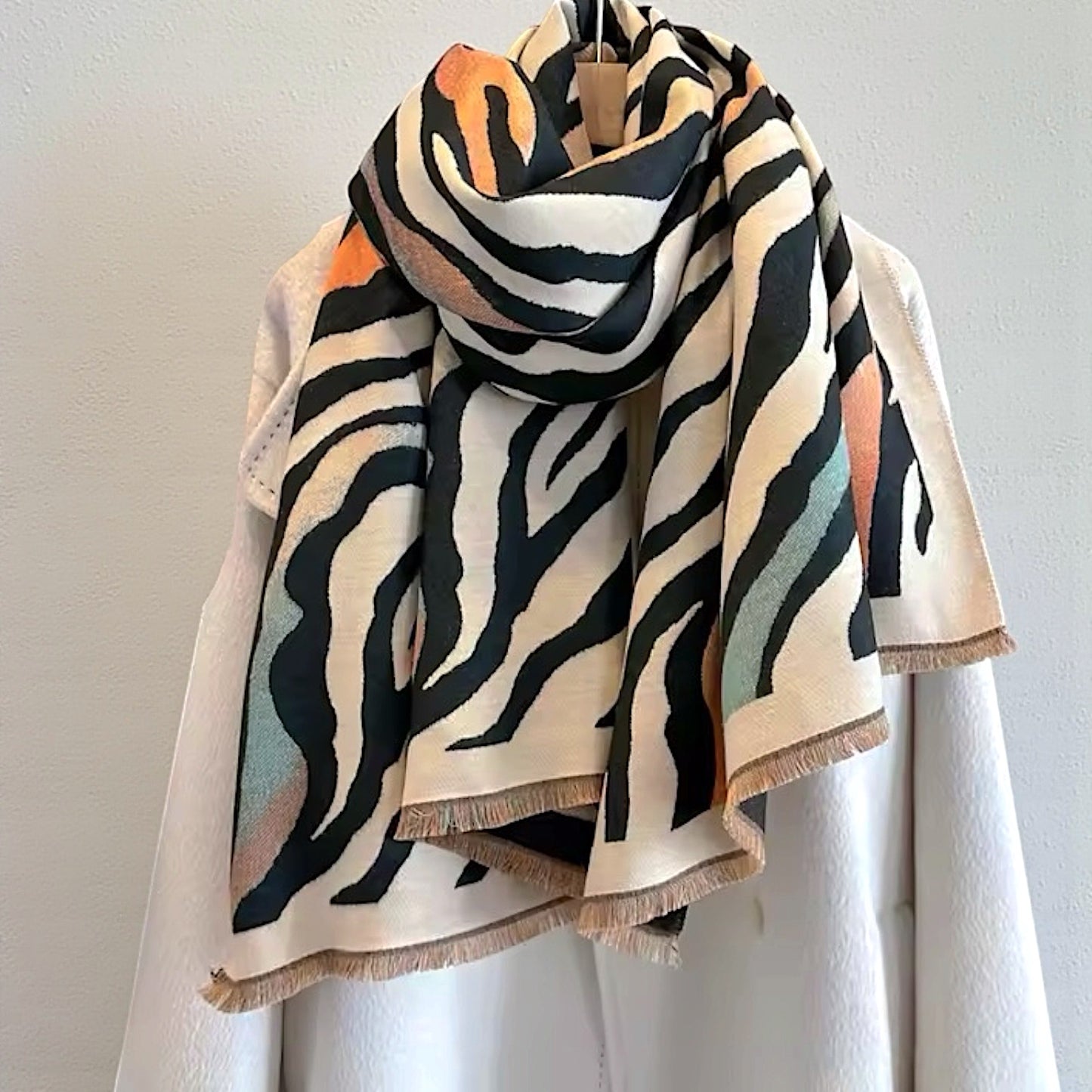 Pashmina/Chal/Bufanda Reversible