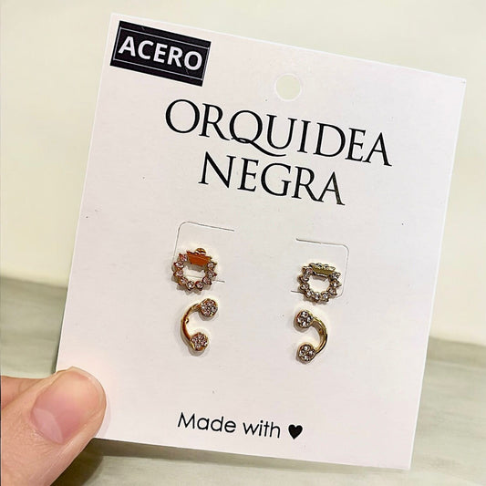 Set Aros Acero Ada