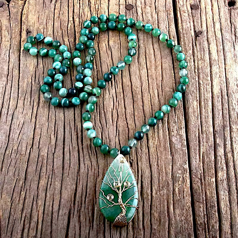 Collar Largo Piedras Naturales