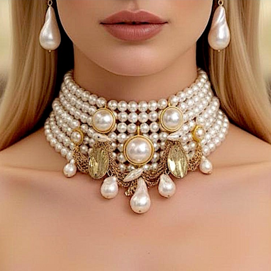 Collar/Choker + Aros Eva