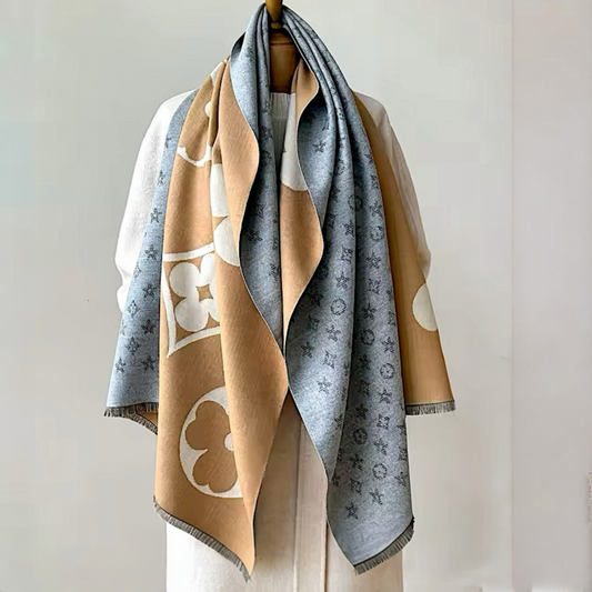 Pashmina/Chal/Bufanda Reversible