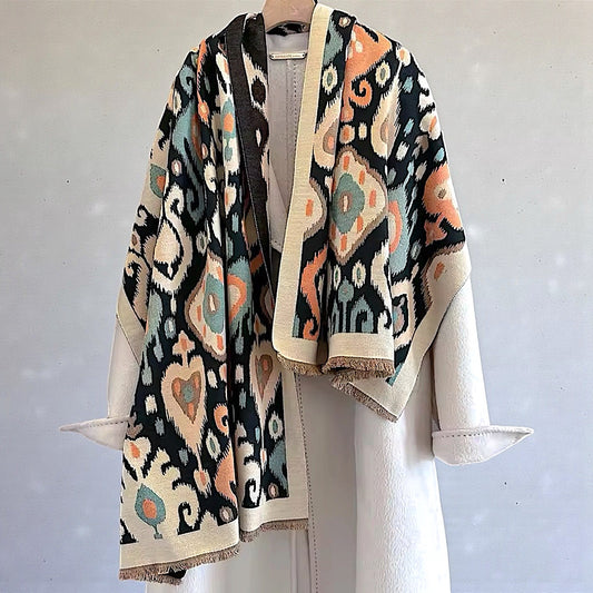 Pashmina/Chal/Bufanda Reversible