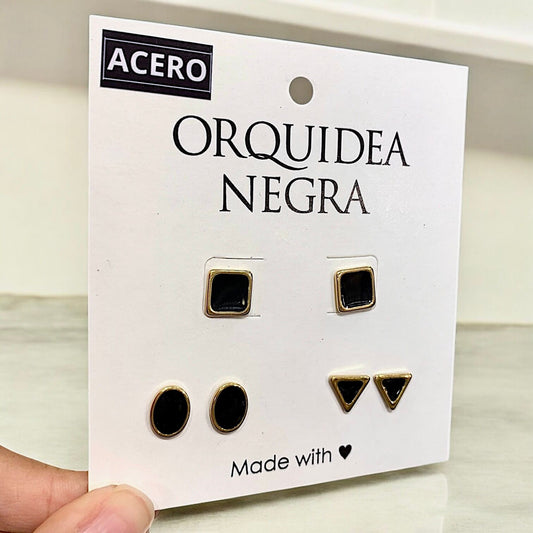 Set Aros Acero Julie