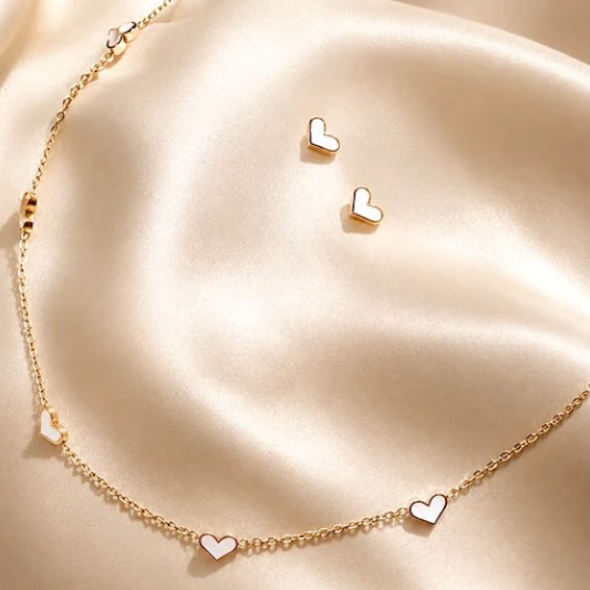 Collar & Aro Acero Mia