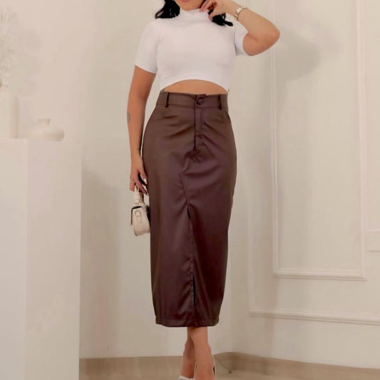 Pollera Eco Cuero Elsa