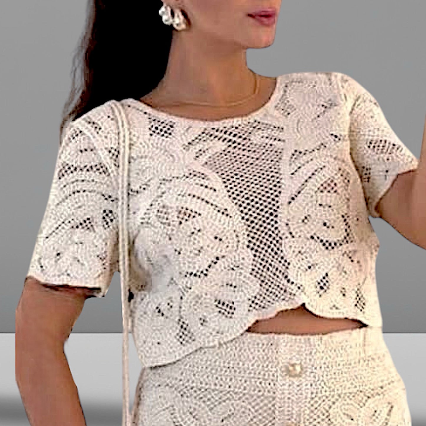 Blusa Crochet Adela