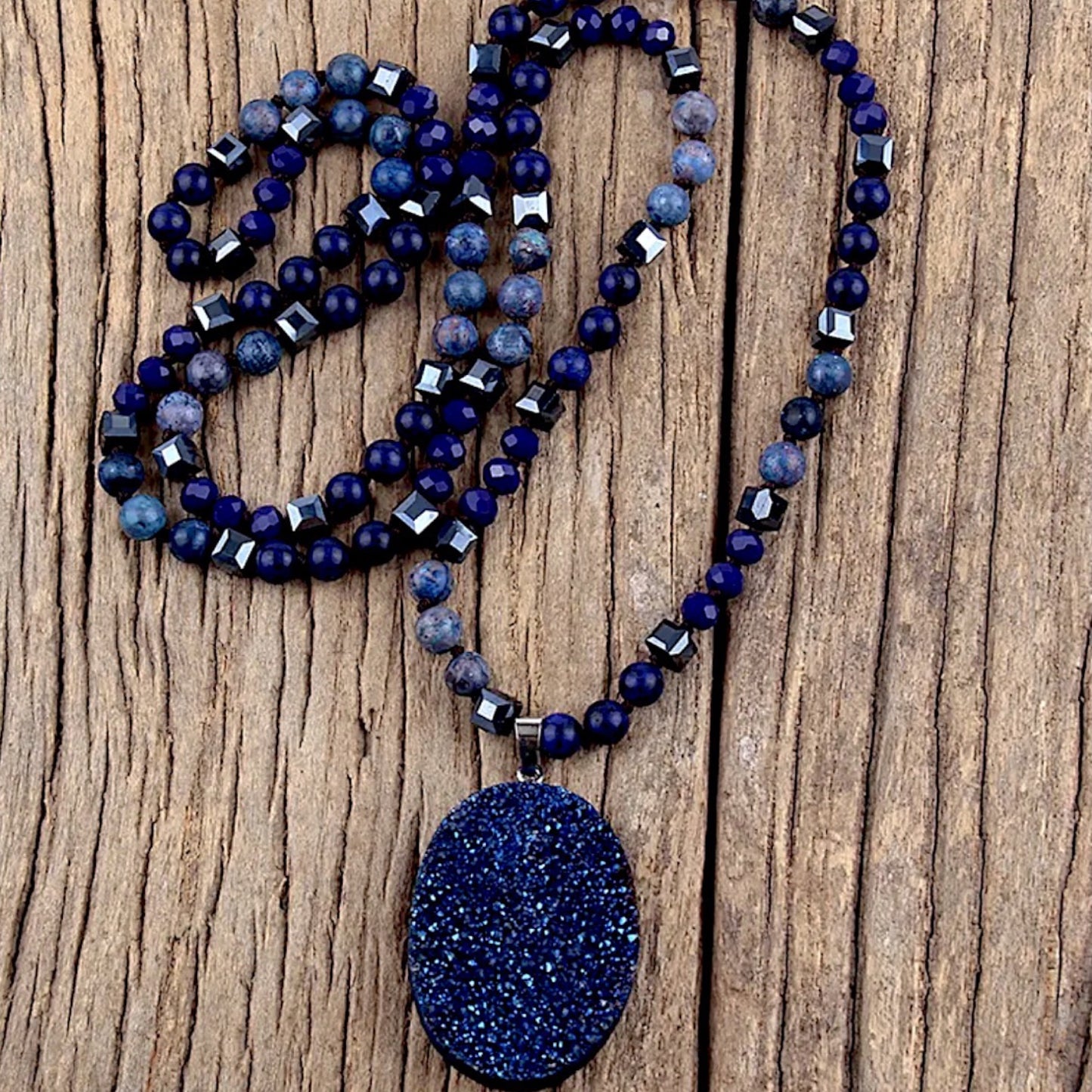Collar Largo Piedras Naturales & Cristales