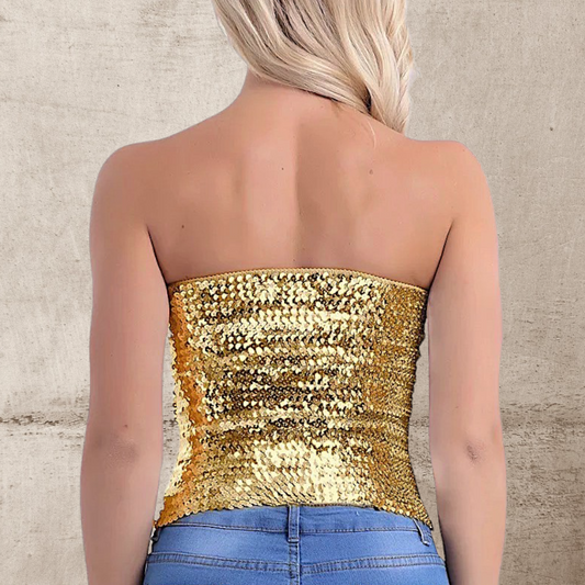 Strapless Lentejuelas Zoe