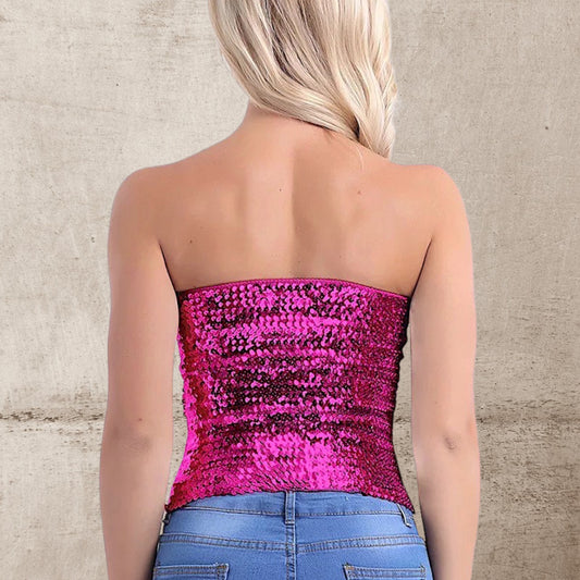 Strapless Lentejuelas Jaz