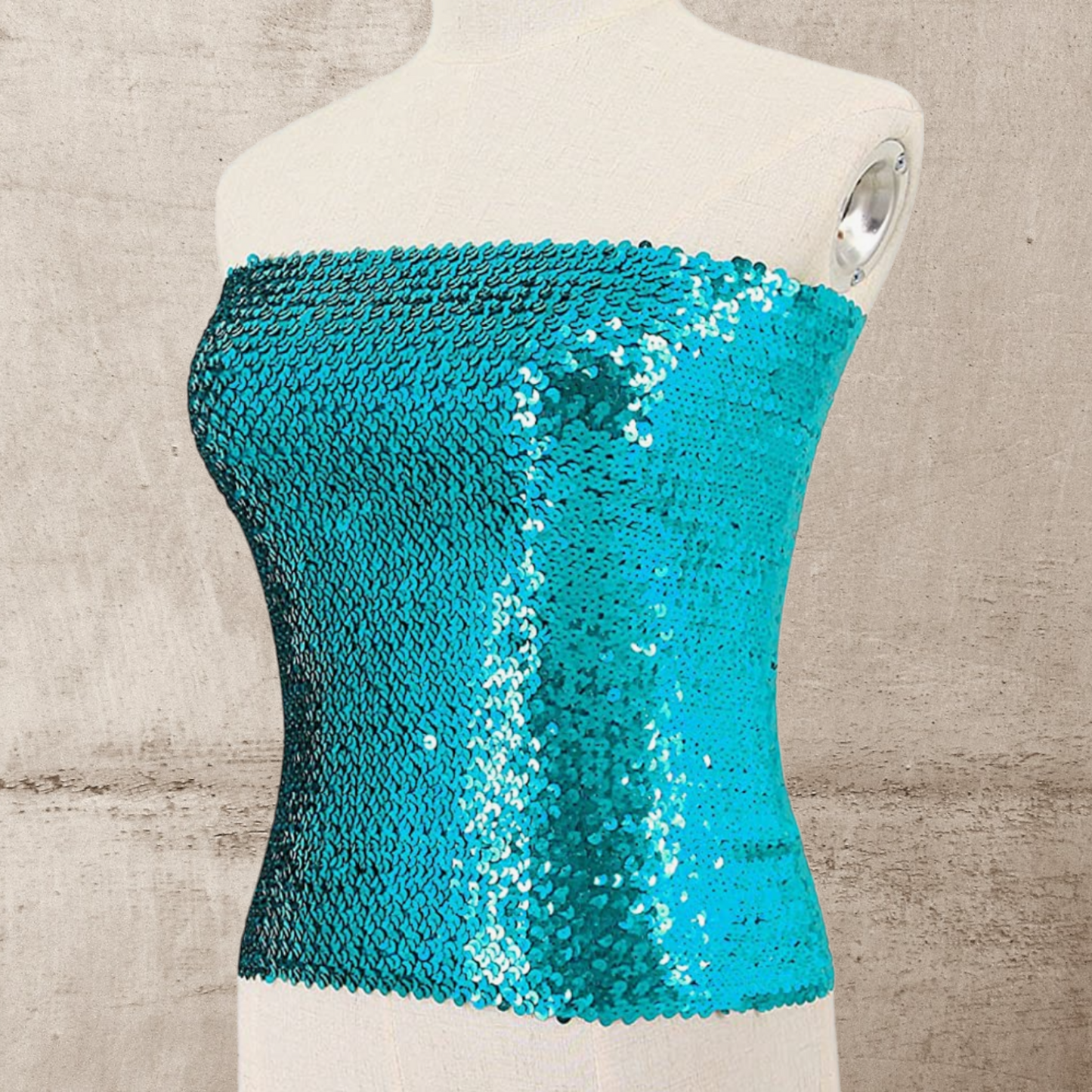 Strapless Lentejuelas Mar