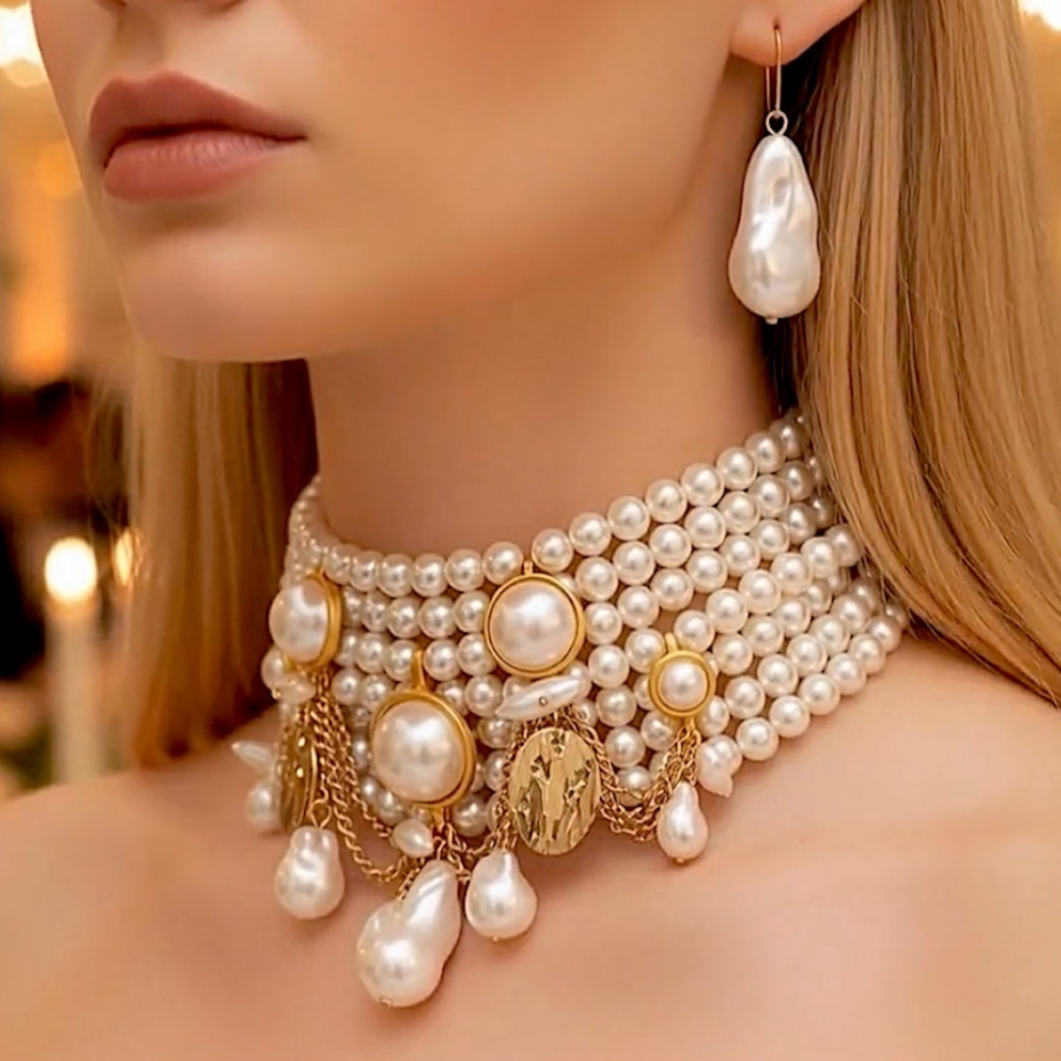 Collar/Choker + Aros Eva