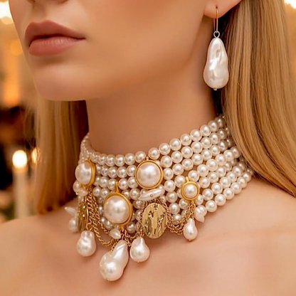 Collar/Choker + Aros Eva
