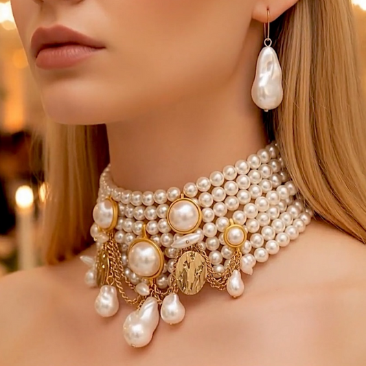 Collar/Choker + Aros Eva