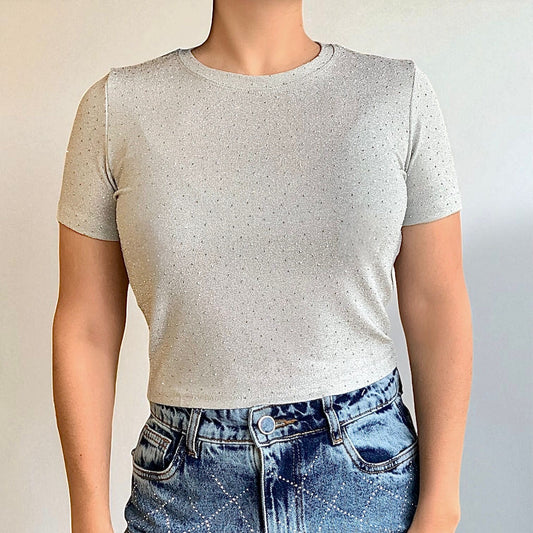 Remera Brillosa Sienna