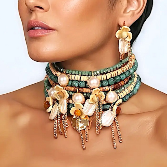 Collar/Choker + Aros Ana