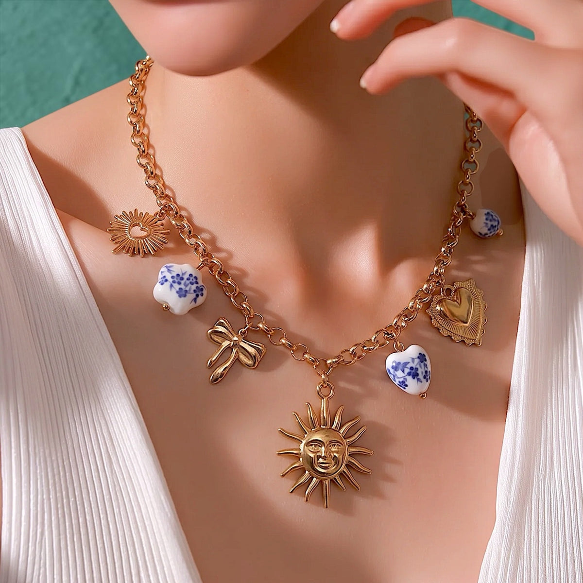 Collar Acero Mar