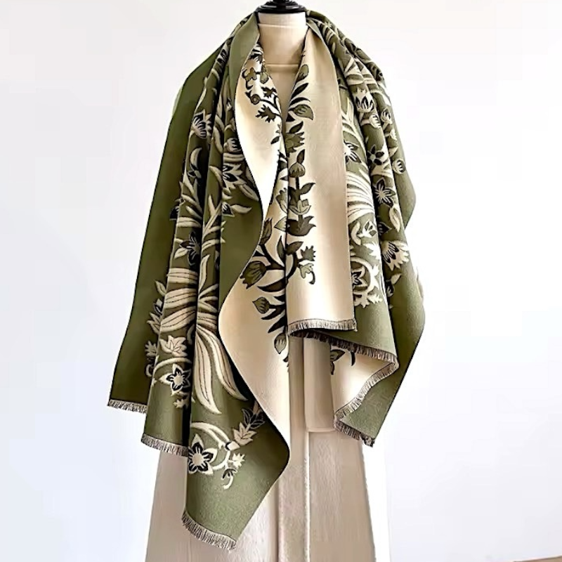 Pashmina/Chal/Bufanda Reversible