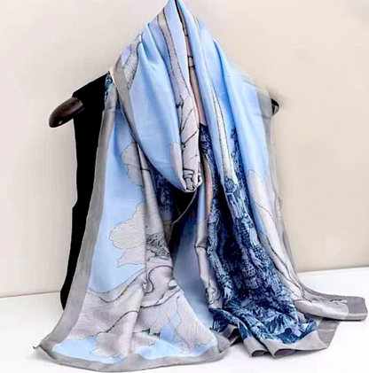 Pañuelo Seda Cielo