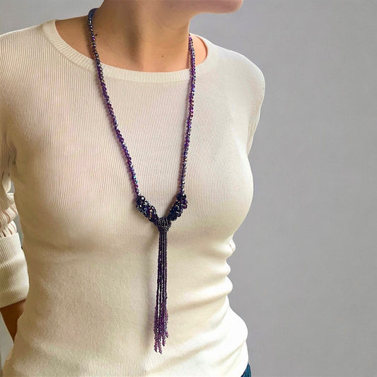 Collar Largo Cristales Zoe