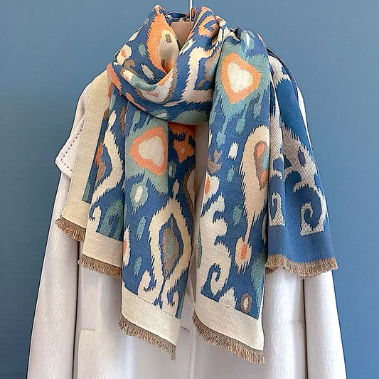 Pashmina/Chal/Bufanda Reversible