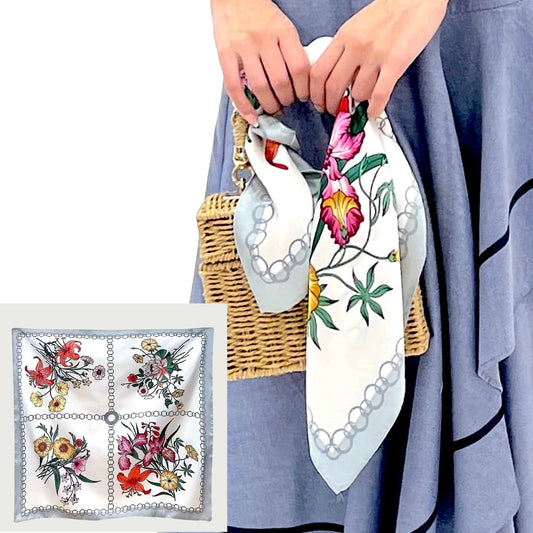 Pañuelo Seda Flor