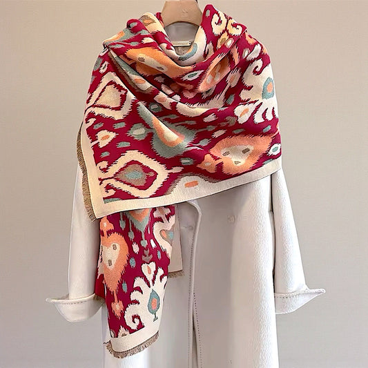 Pashmina/Chal/Bufanda Reversible