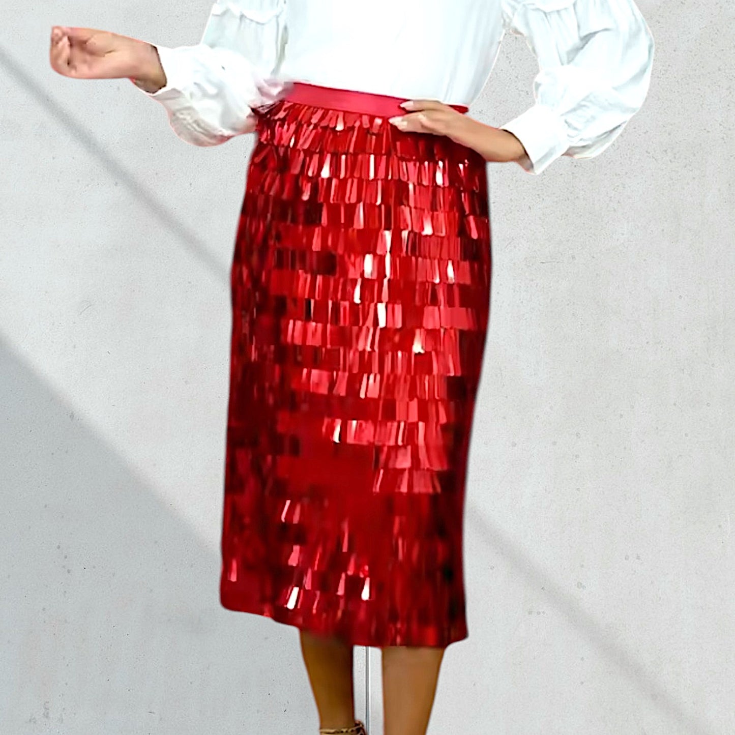 Pollera Lentejuelas Gina