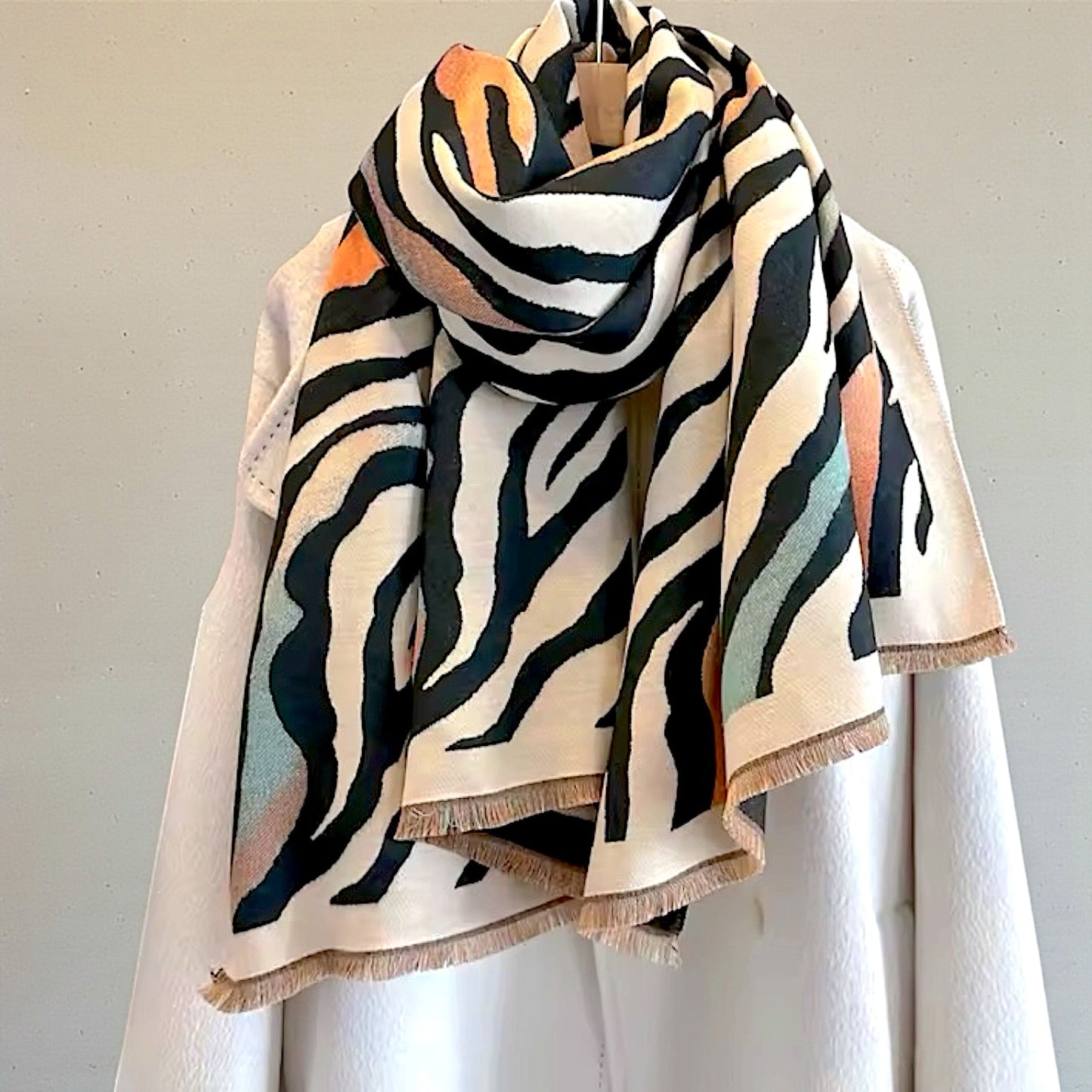 Pashmina/Chal/Bufanda Reversible