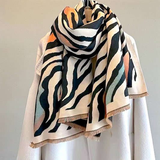 Pashmina/Chal/Bufanda Reversible