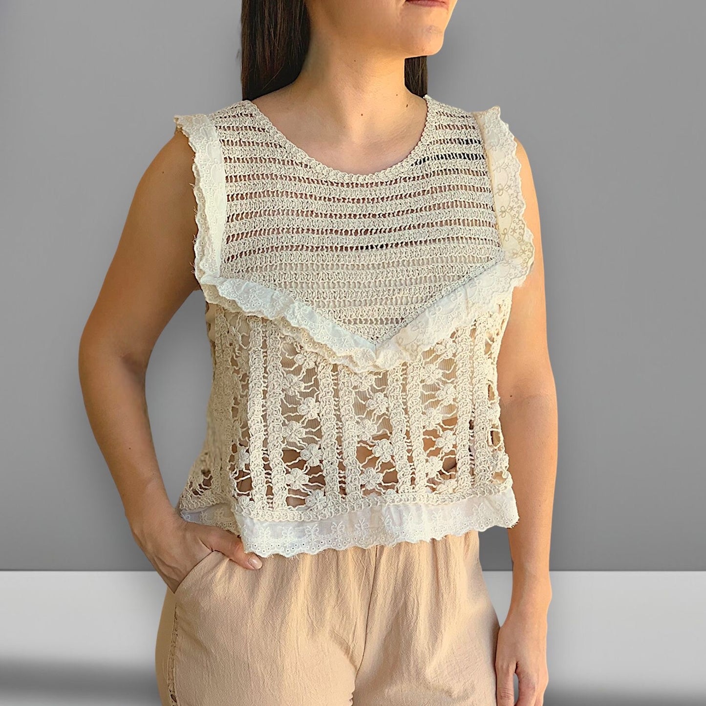 Blusa Crochet Fefa