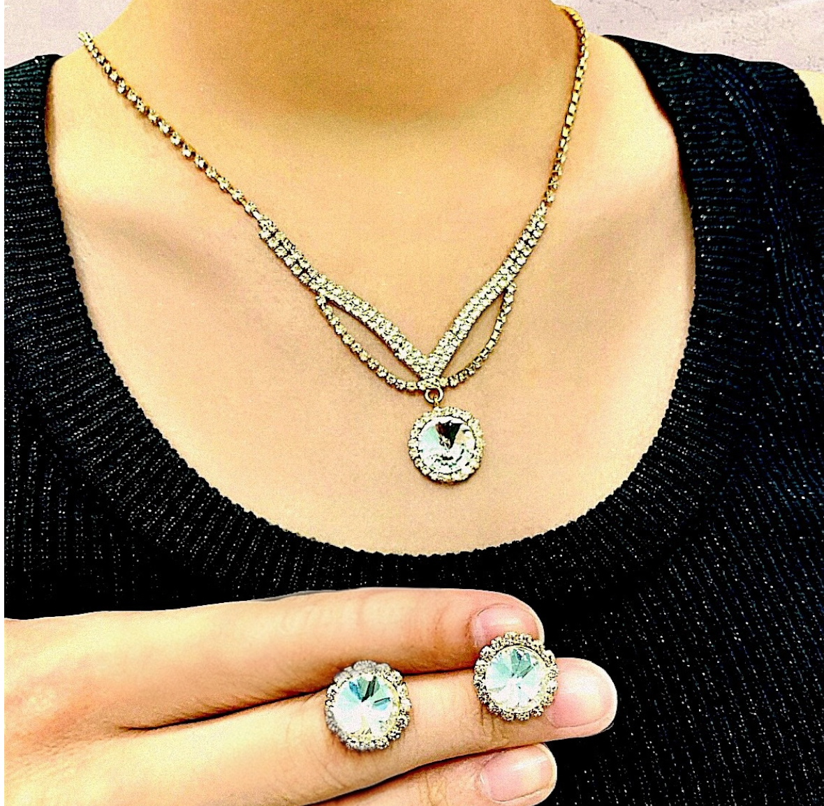 Collar & Aros Strass