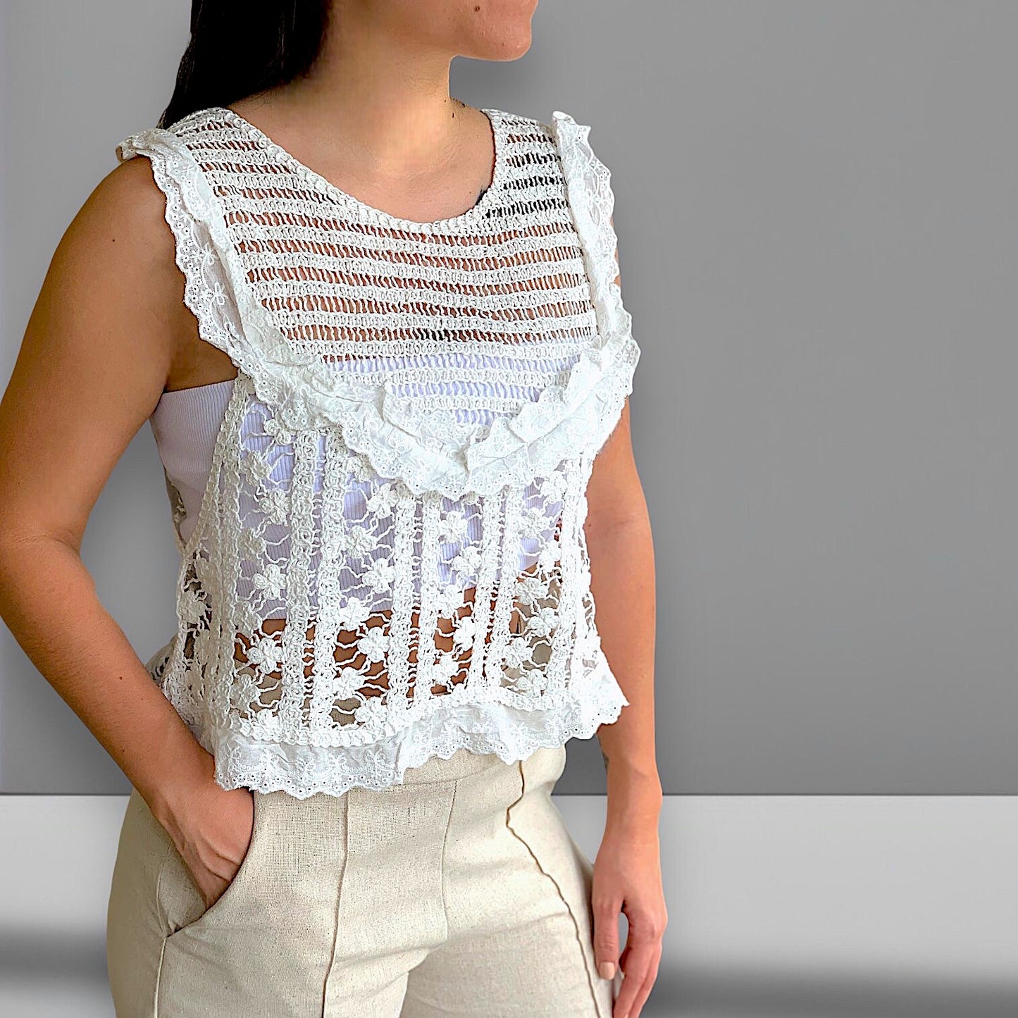 Blusa Crochet Fío