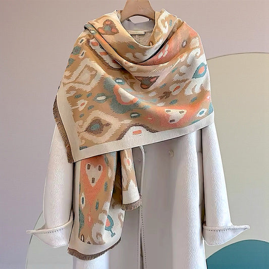 Pashmina/Chal/Bufanda Reversible