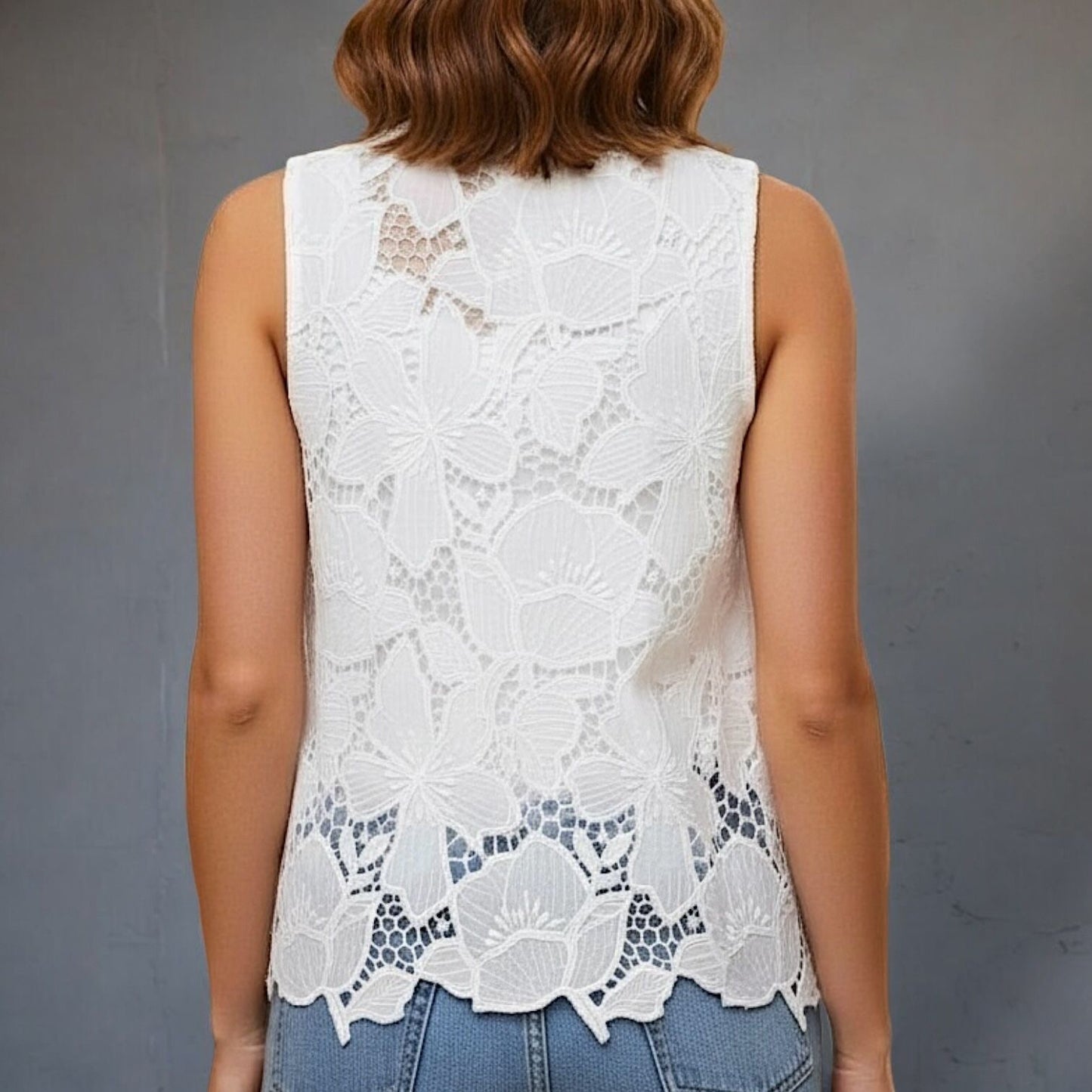 Chaleco Broderie Bea