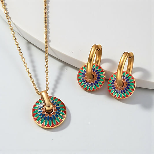 Collar & Aros Acero Amy