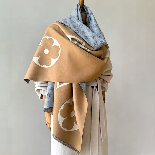 Pashmina/Chal/Bufanda Reversible