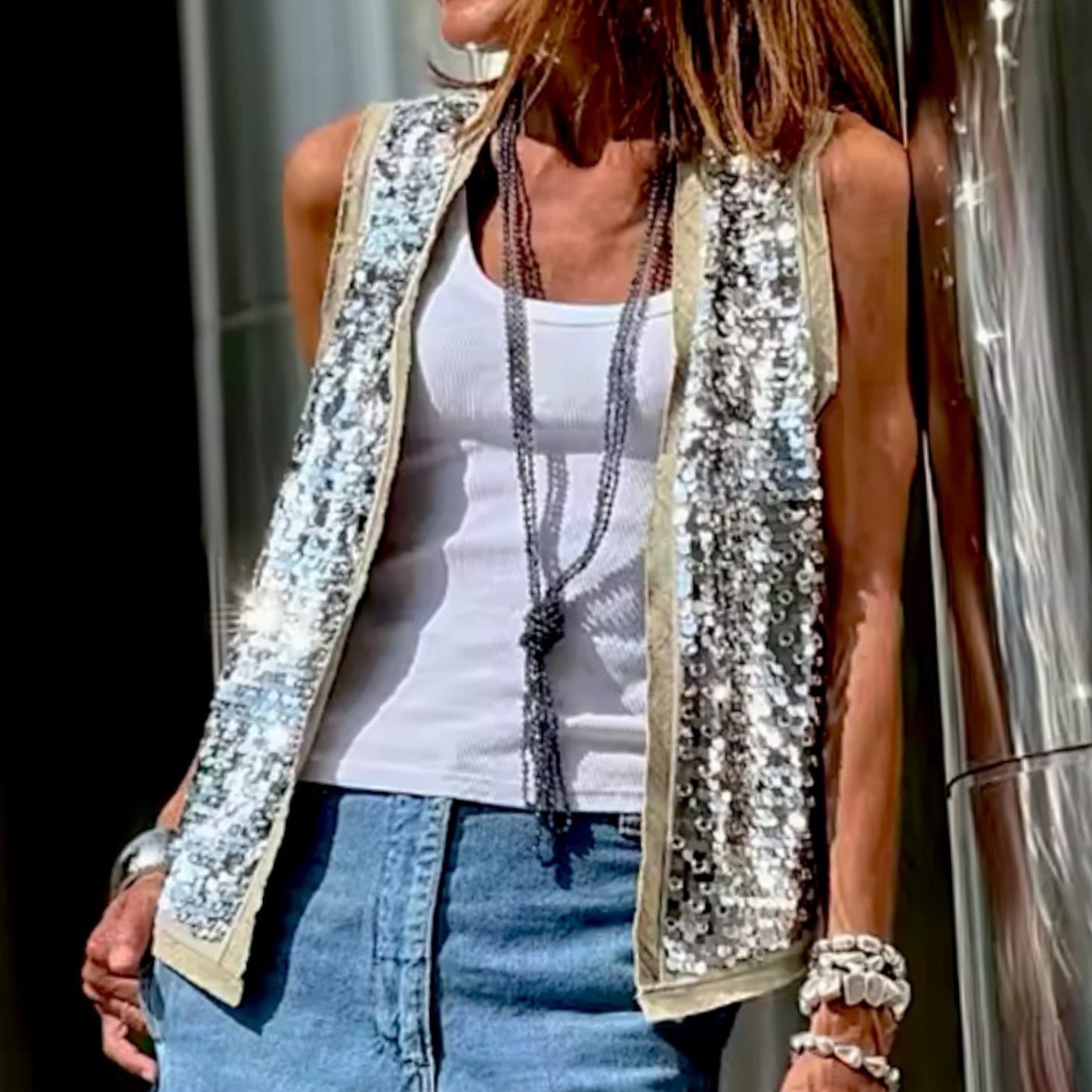 Chaleco Lentejuelas Kale