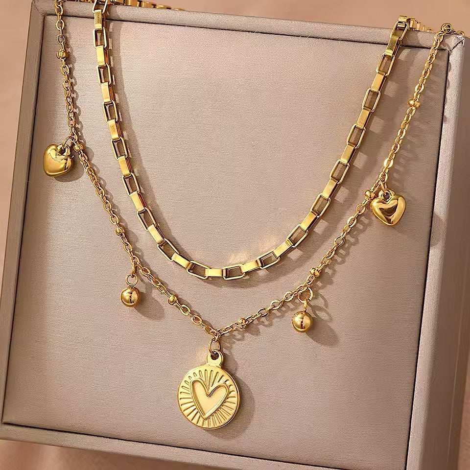 Collar & Aro Acero Anne
