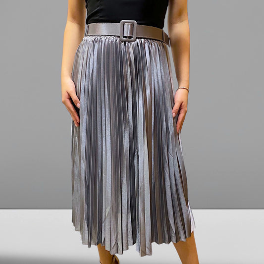 Pollera Plisada con Cinto Zoe