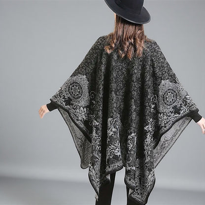 Ruana Reversible Fío