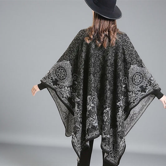 Ruana Reversible Fío