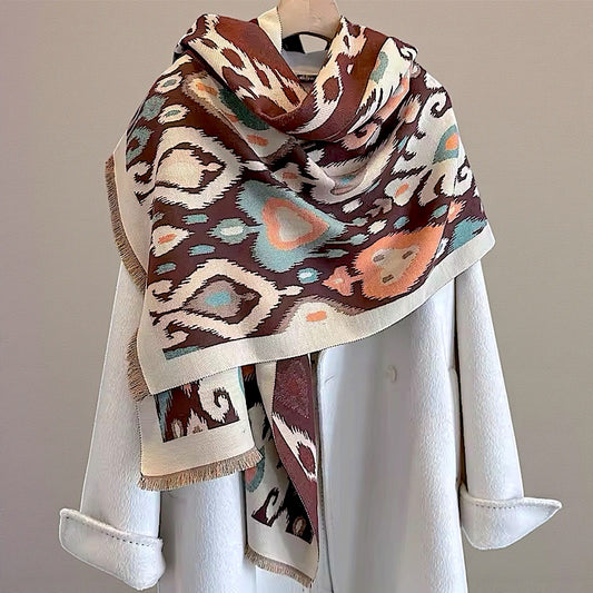 Pashmina/Chal/Bufanda Reversible
