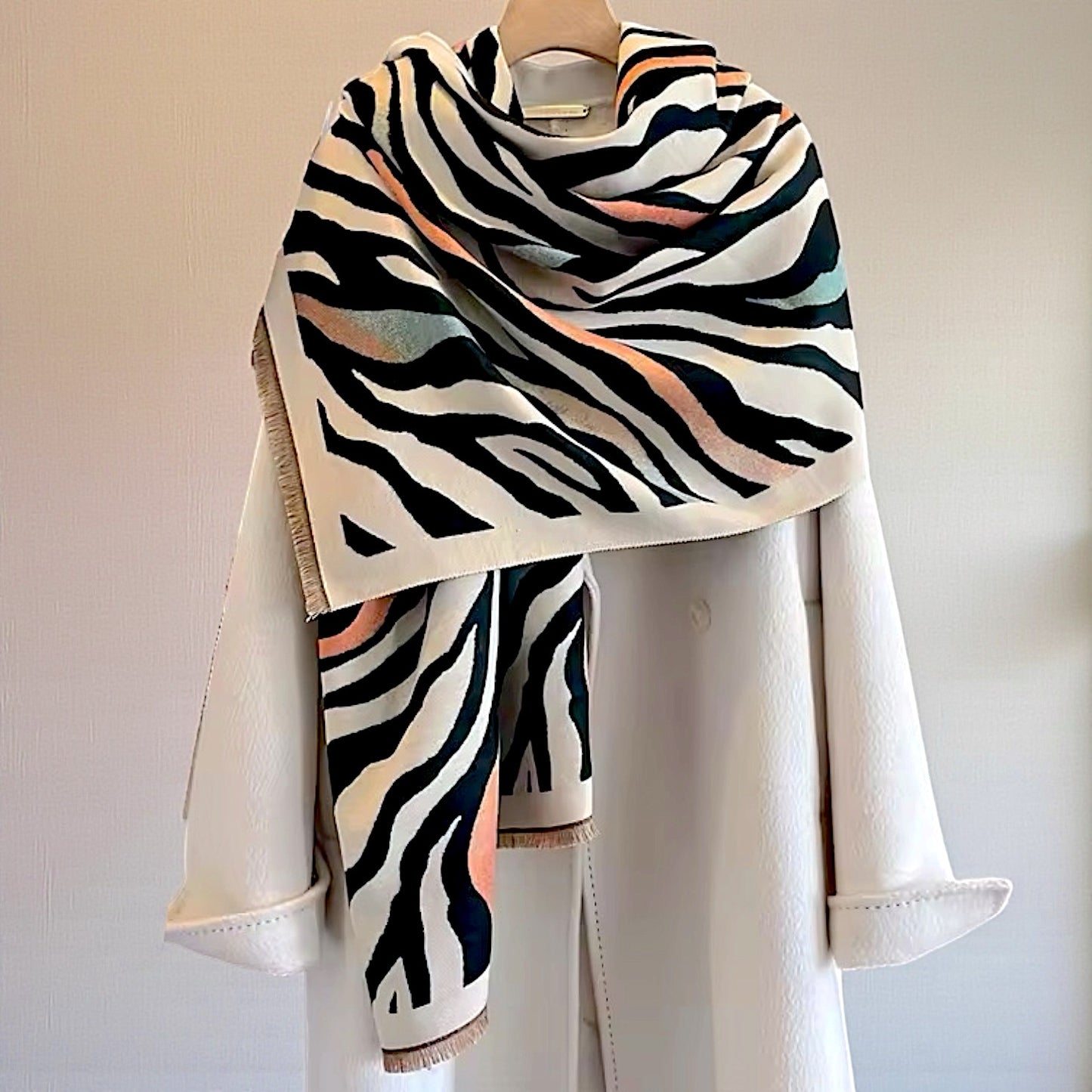 Pashmina/Chal/Bufanda Reversible