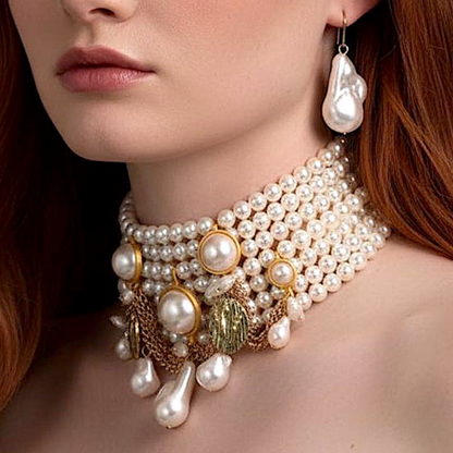 Collar/Choker + Aros Eva