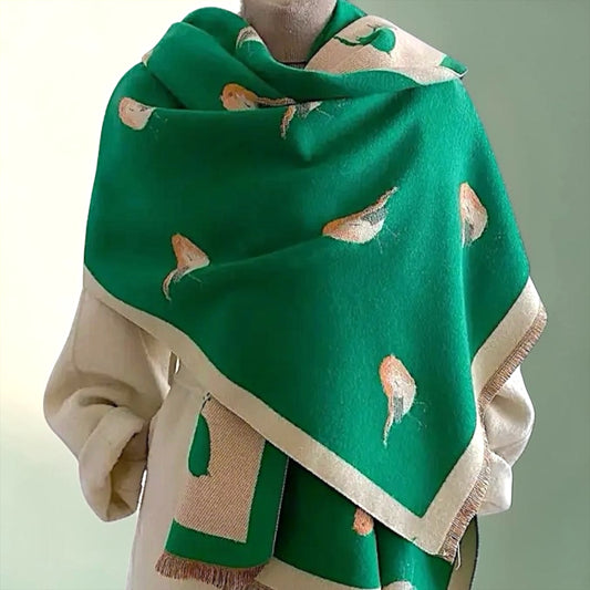 Pashmina/Chal/Bufanda Reversible