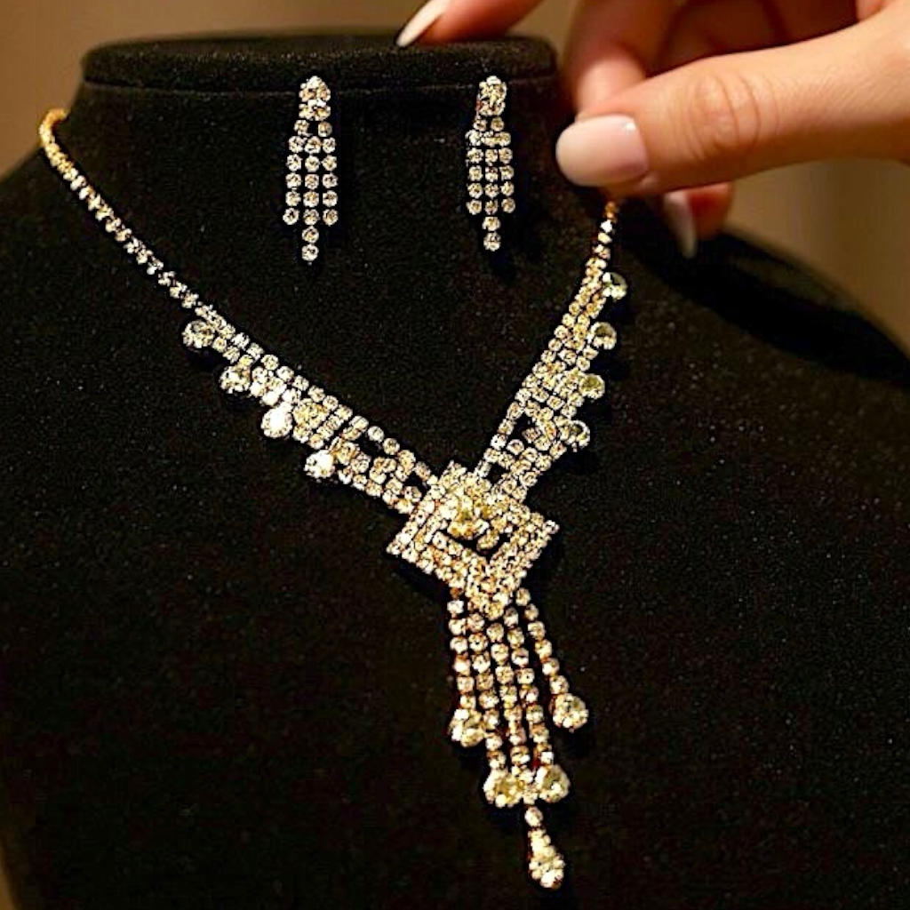 Collar & Aros Strass