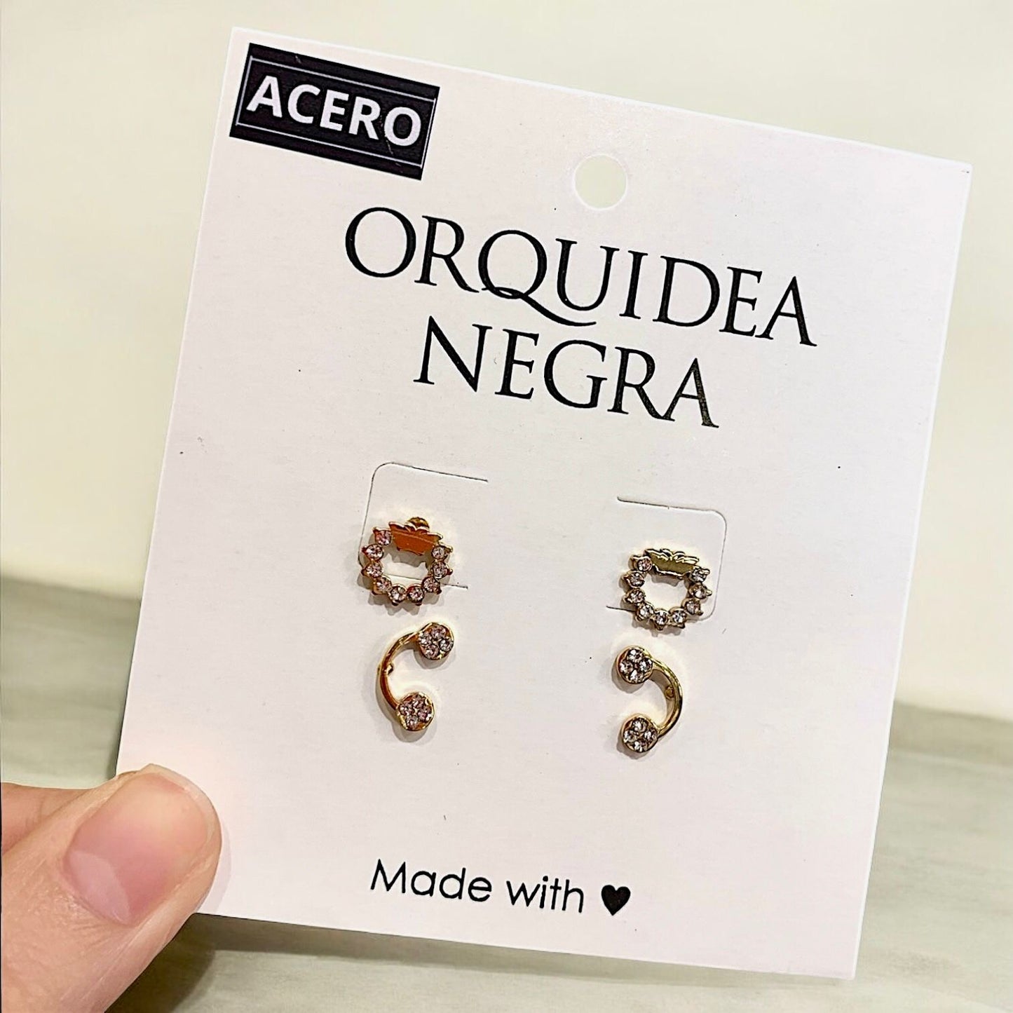 Set Aros Acero Ada