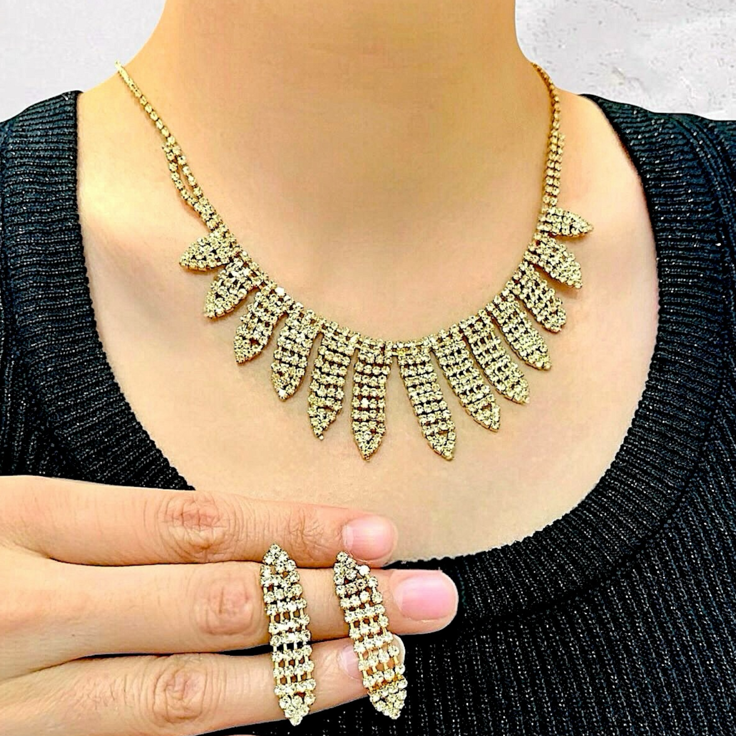 Collar & Aros Strass