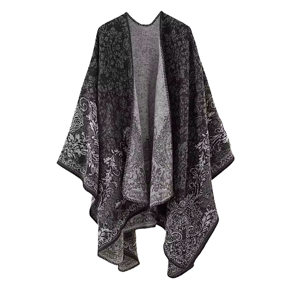 Ruana Reversible Fío